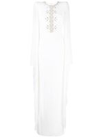 Jenny Packham robe Saga à ornements en cristal - Blanc