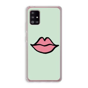 Kusje: Samsung Galaxy A51 5G Transparant Hoesje