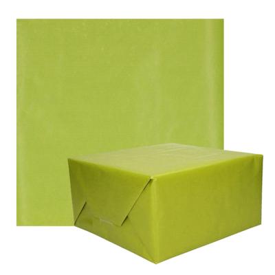 Shoppartners Rollen Kraft inpakpapier - 3x - groen - 200 x 70 cm - kadopapier / cadeaupapier / Boeke