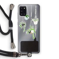 Hang In There: Samsung Galaxy A31 Transparant Hoesje met koord