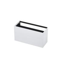 INK - Onderkast 2 Laden Push To Open 65cm Gelakt - 1200x450x650 Mm - Mat Wit