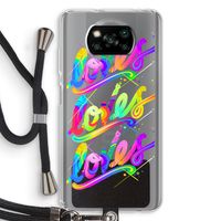 Loves: Xiaomi Poco X3 NFC Transparant Hoesje met koord