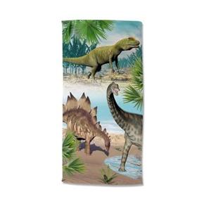 Good Morning Kinder Strandlaken Velours Dino 75x150cm - multi