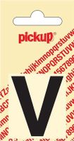 Plakletter Helvetica 40 mm Sticker zwarte letter v - Pickup