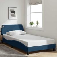 Bedframe met hoofdeinde "Dover" 100x200 cm stof blauw