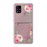 Rozen: Samsung Galaxy A51 5G Transparant Hoesje