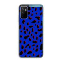 Blue Leopard: Xiaomi Poco M3 Pro 5G Transparant Hoesje - thumbnail
