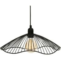 Plafondlamp Atmosphera Cháteau 40W Zwart Metaal (Ø 34 x 15,5 cm)