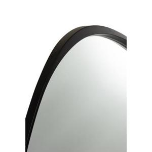 J-Line miroir Giles - verre - noir - large - Ø 90 cm