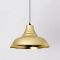 Raul Gepolijst messing lampenkap 27cm hanglamp fabriekslamp