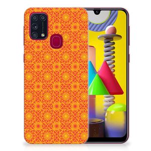 Samsung Galaxy M31 TPU bumper Batik Oranje