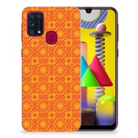 Samsung Galaxy M31 TPU bumper Batik Oranje