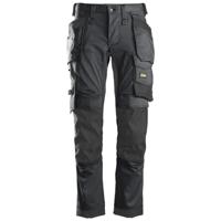 Snickers Workwear stretch werkbroek - met holsterzakken - 6241 - grijs/zwart - maat 50