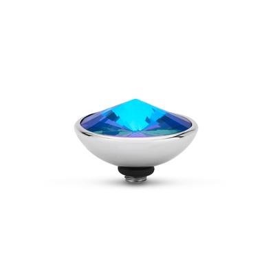 Melano Twisted Gradient Steentje Royal Blue Delite | Zilver