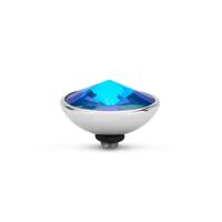 Melano Twisted Gradient Steentje Royal Blue Delite | Zilver