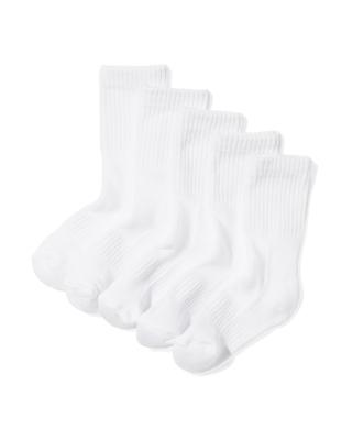 HEMA Kinder Sportsokken Rib - 5 Paar Wit (wit)