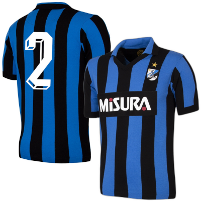 F.C. Internazionale Retro Voetbalshirt 1986 + 2 (Bergomi)