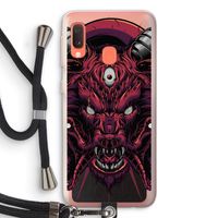 Hell Hound and Serpents: Samsung Galaxy A20e Transparant Hoesje met koord Hell Hound and Serpents: Samsung Galaxy A20e Transparant Hoesje met koord