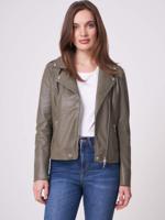 Leren bikerjas