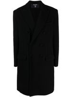 Balmain double-breast wool-blend coat - Noir - thumbnail