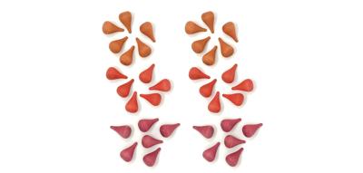 Grapat Mandala Vuur - 36 stuks (3 kleuren)