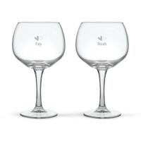 Gin Tonic glas graveren (2 stuks)