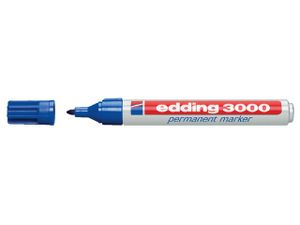 Edding 3000-3 permanente marker Blauw 1 stuk(s)