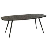 J-Line eettafel Ovaal - hout - zwart