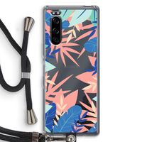 Tropisch: Sony Xperia 5 Transparant Hoesje met koord