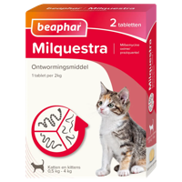 Beaphar Milquestra Ontwormingsmiddel Katten en Kittens 0.5 - 4KG