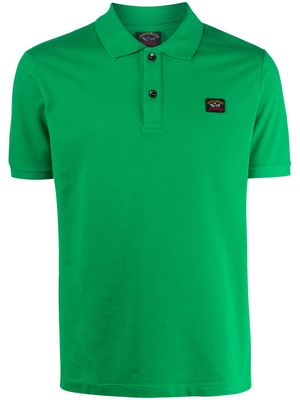 Paul & Shark polo à patch logo - Vert