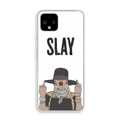 Slay All Day: Pixel 4 Transparant Hoesje