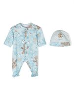 Roberto Cavalli Junior trousseau de naissance à imprimé Teddy Bear - Bleu