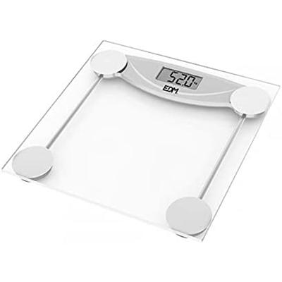 Digitale Personenweegschaal EDM 07520 Zwart Transparant Kristal 180 kg
