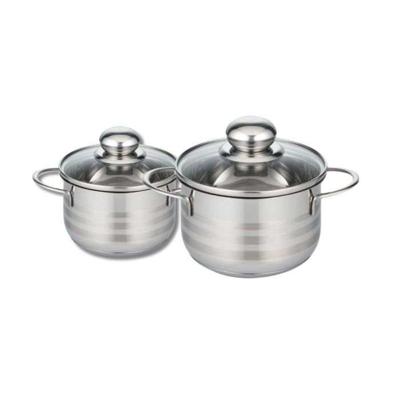 Set van 2 braadpannen - FACKELMANN - Elo Brillant - Roestvrij staal - PFAS-vrij - 12 en 14 cm