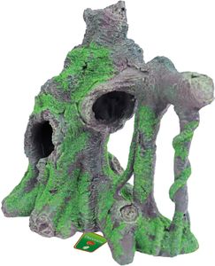 Boon Mangrove Boom met Mos Aquariumdecoratie - Natuurgetrouw 28x30cm