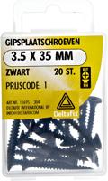 Gipsplaatschr. 3,5x35mm zwt 20st - Deltafix Gipsplaatschr. 3,5x35mm zwt 20st - Deltafix