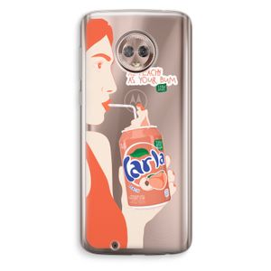 Peach please!: Motorola Moto G6 Transparant Hoesje