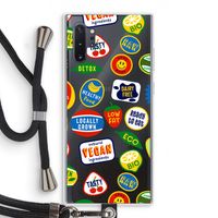 Fruitsticker: Samsung Galaxy Note 10 Plus Transparant Hoesje met koord