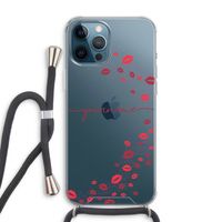 Kusjes: iPhone 12 Pro Max Transparant Hoesje met koord