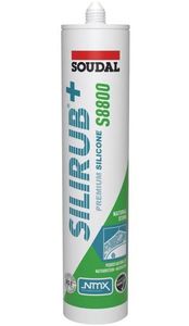 Soudal Silirub+ S8800 | Natuursteen | Siliconenkit | Jasmijn | 300 ml - 123475