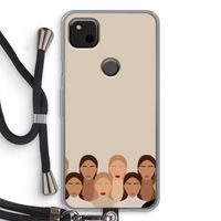 Girls girls girls: Pixel 4a Transparant Hoesje met koord