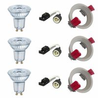 3 LED inbouwspots 7.2W 2700K Serie Colmar