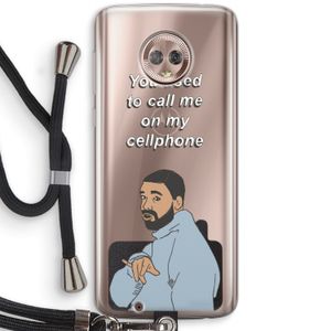 Hotline bling: Motorola Moto G6 Transparant Hoesje met koord