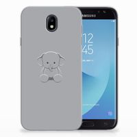 Samsung Galaxy J7 2017 | J7 Pro Telefoonhoesje met Naam Grijs Baby Olifant