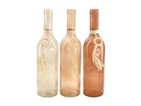 Dijk Natural Collections Fles Glas 7x7x29cm Bruin Tinten - thumbnail