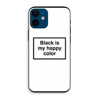 Black is my happy color: iPhone 12 mini Biologisch afbreekbaar hoesje