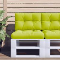 VidaXL Palletkussen 50x40x12 cm stof heldergroen