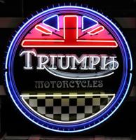 Triumph Motorcycles Neon Verlichting XL 100 x 100 cm