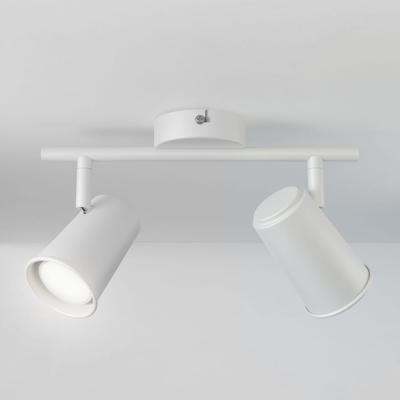 Riga - LED plafondlamp - 10 Watt 800 Lumen - 2 spots - 6000K Neutraal wit - Draaibaar en dimbaar - GU10 - Kantelbaar - Plafondspot - IP20 Voor binnen - Wit